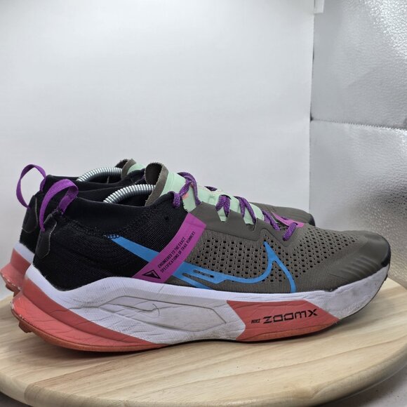 Nike ZoomX Zegama Ironstone Laser Blue Trail Running Shoes DH0623-002 Mens Sz 11 - Picture 3 of 8